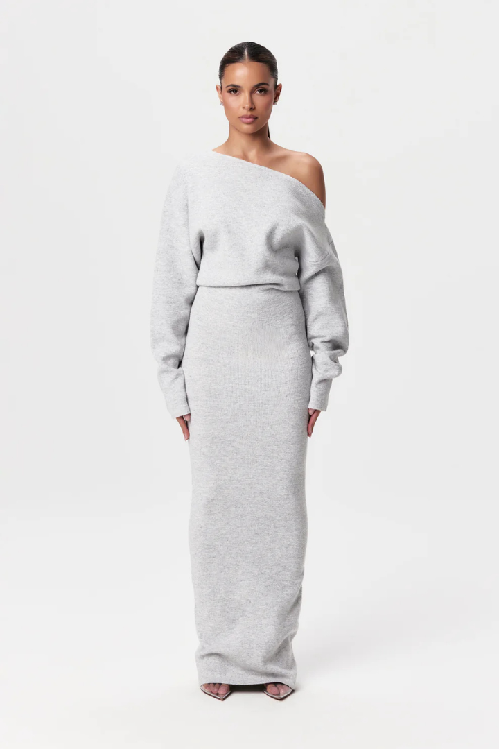 Fiara™ | Off-Shoulder Strickkleid