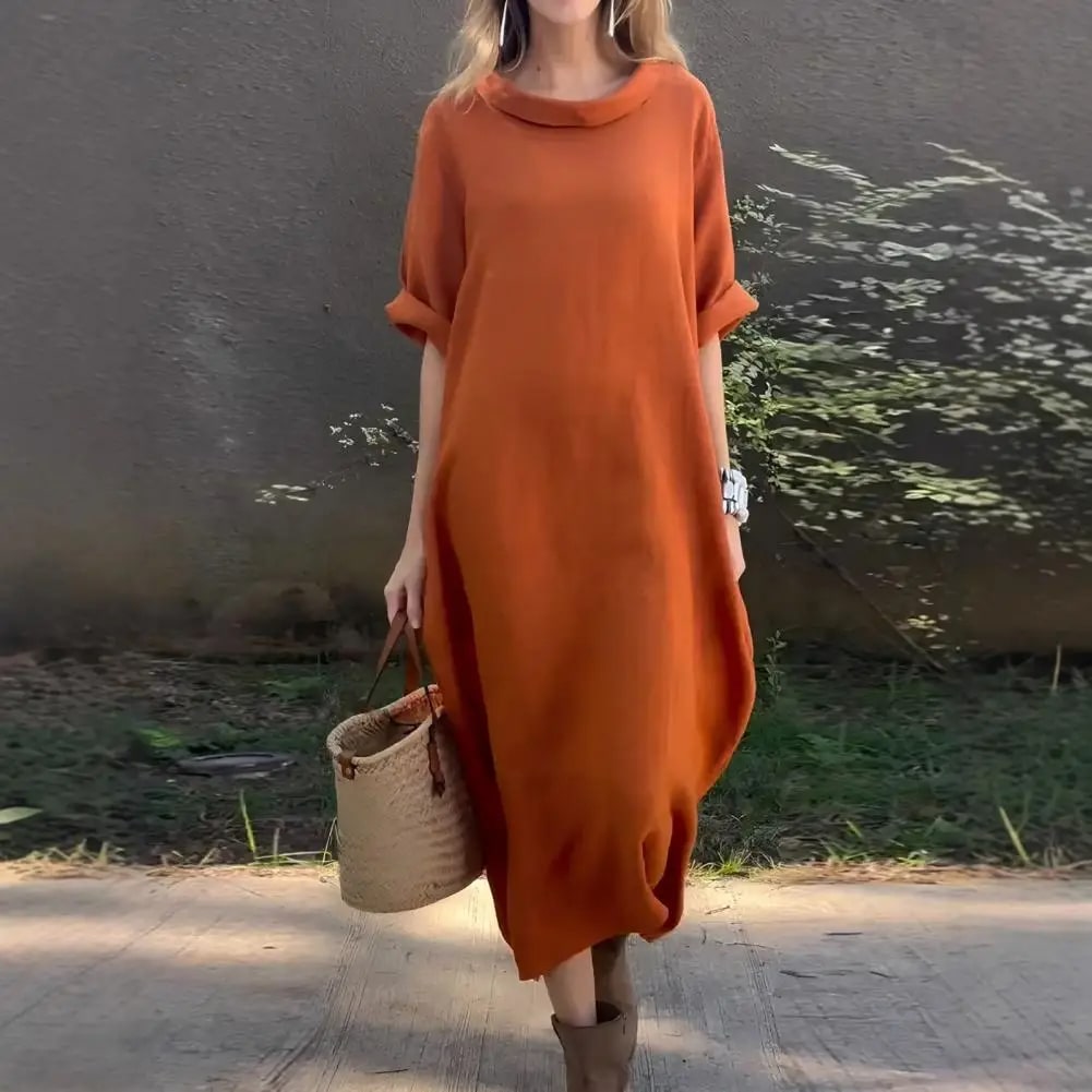 Stella™ | Elegantes Leinenkleid