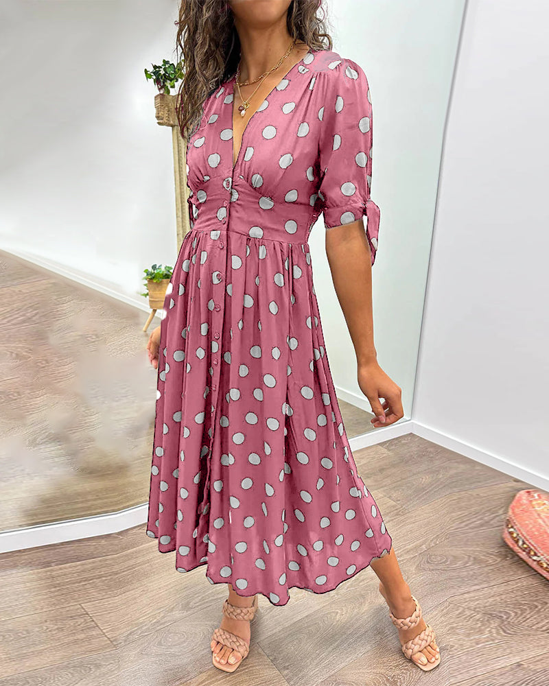 Alvina™ | Schickes Polka-Sommerkleid