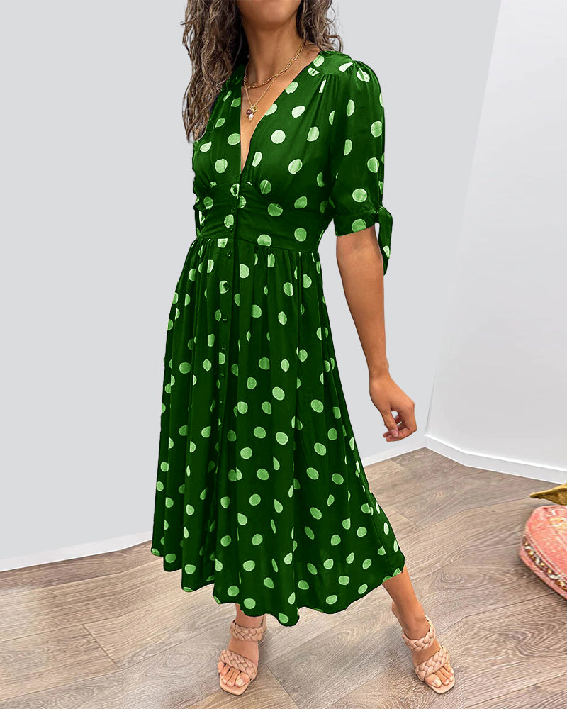 Alvina™ | Schickes Polka-Sommerkleid