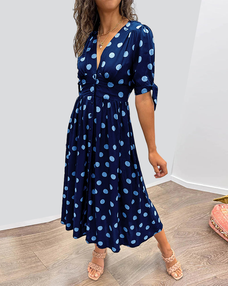Alvina™ | Schickes Polka-Sommerkleid