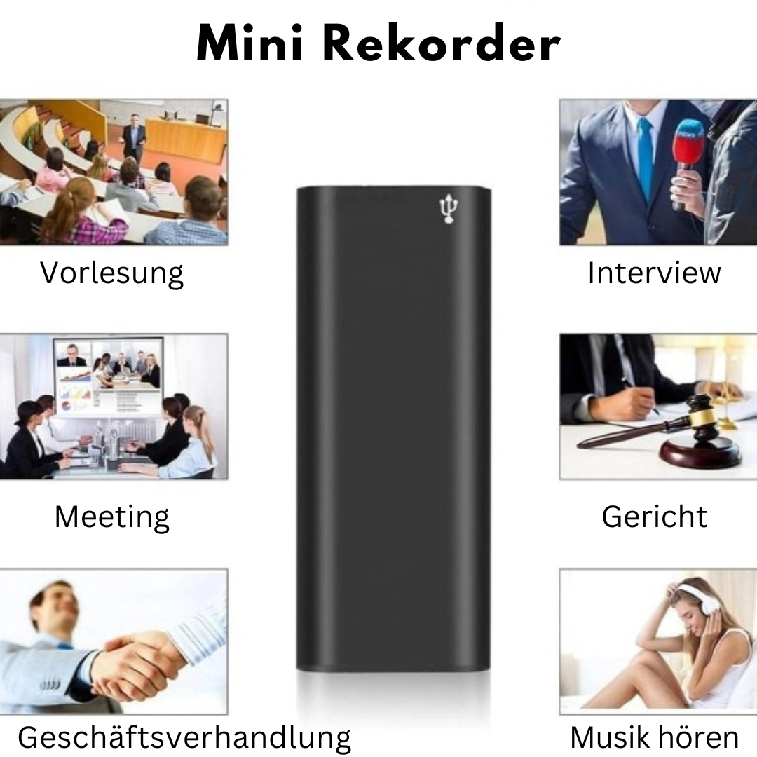 RecordX™ | 2-in-1 Mini Rekorder