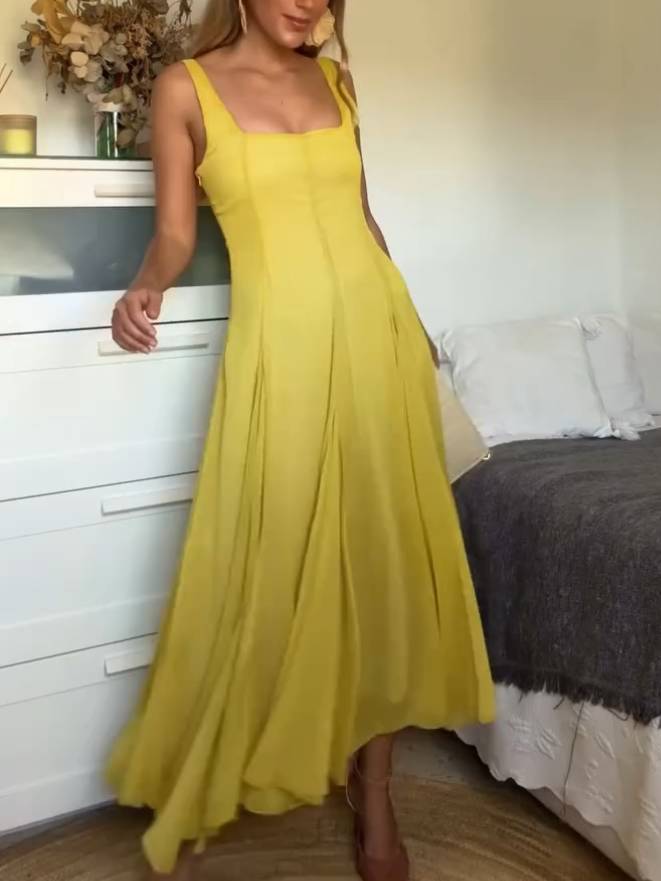 Emilia™ | Schickes Kleid mit quadratischem Ausschnitt