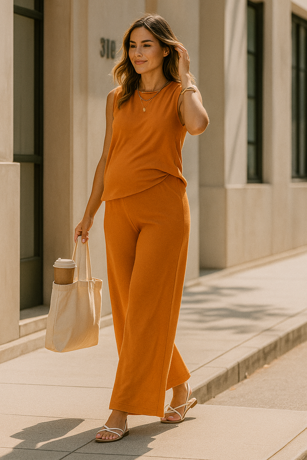 Ingrid™ | Bequemes Sommer-Ensemble mit Weitbein-Hose
