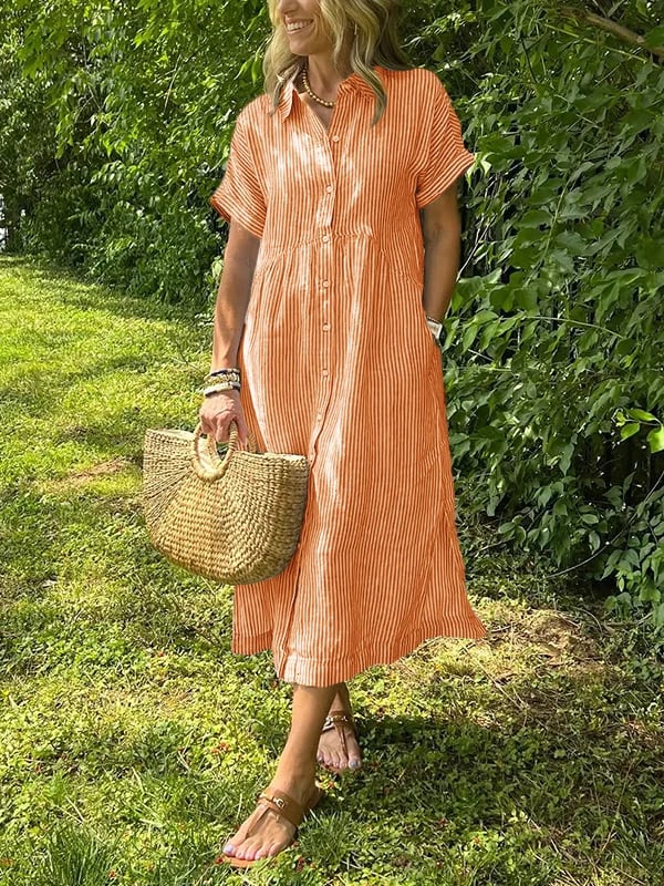 Nyssa™ | Elegantes gestreiftes Kleid