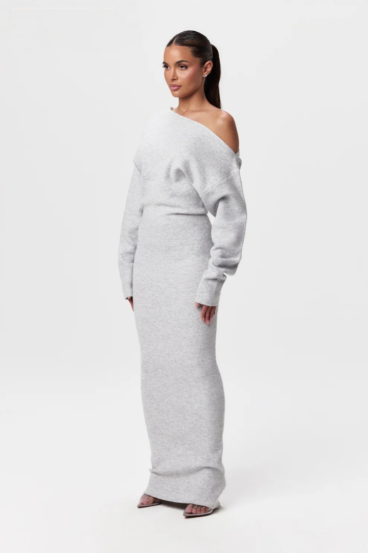 Fiara™ | Off-Shoulder Strickkleid