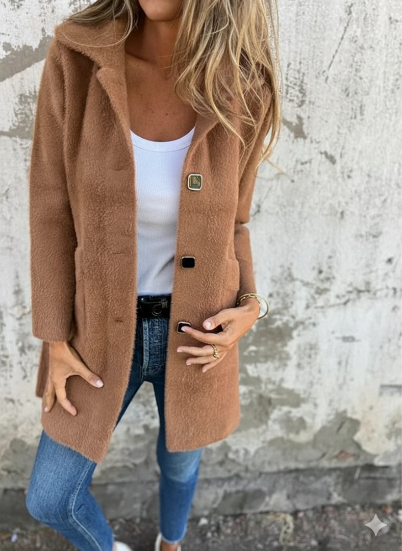 Ada™ | Langarm-Mantel mit Brusttaschen