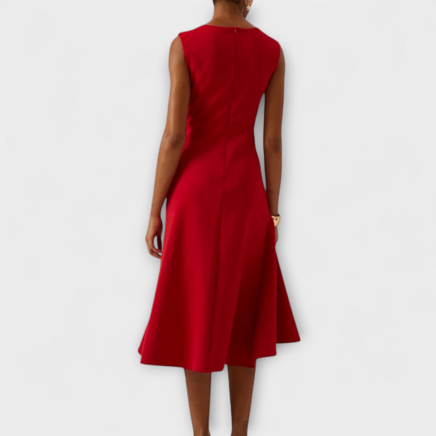 Elanisse™ | Zeitloses Drapiertes Midikleid