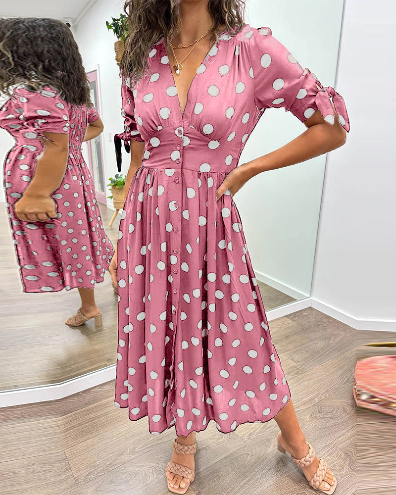Alvina™ | Schickes Polka-Sommerkleid