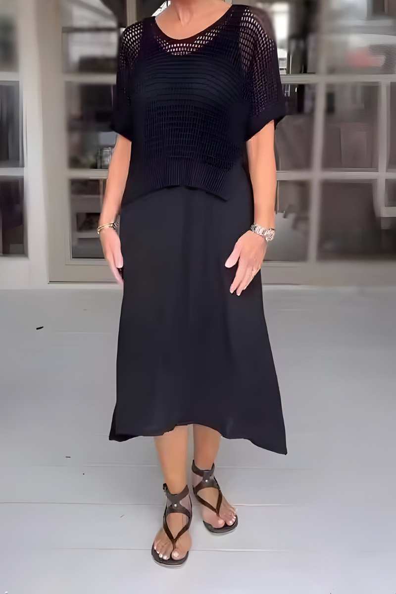 Noelle™ | Sommerkleid mit Strickmieder