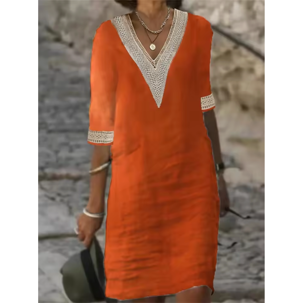 Saphira™ | Minikleid mit V-Ausschnitt