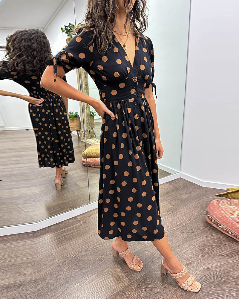 Alvina™ | Schickes Polka-Sommerkleid