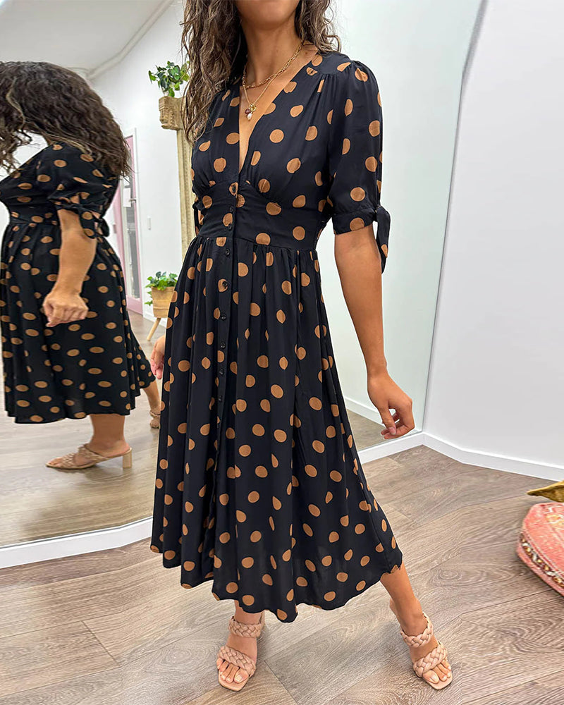 Alvina™ | Schickes Polka-Sommerkleid