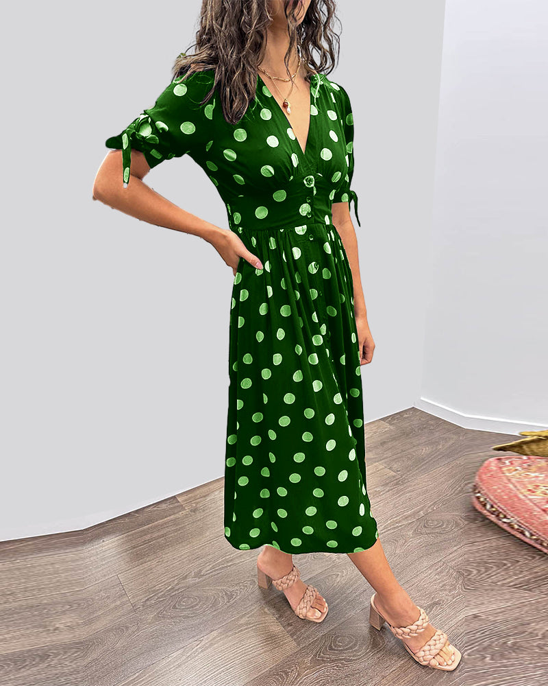 Alvina™ | Schickes Polka-Sommerkleid