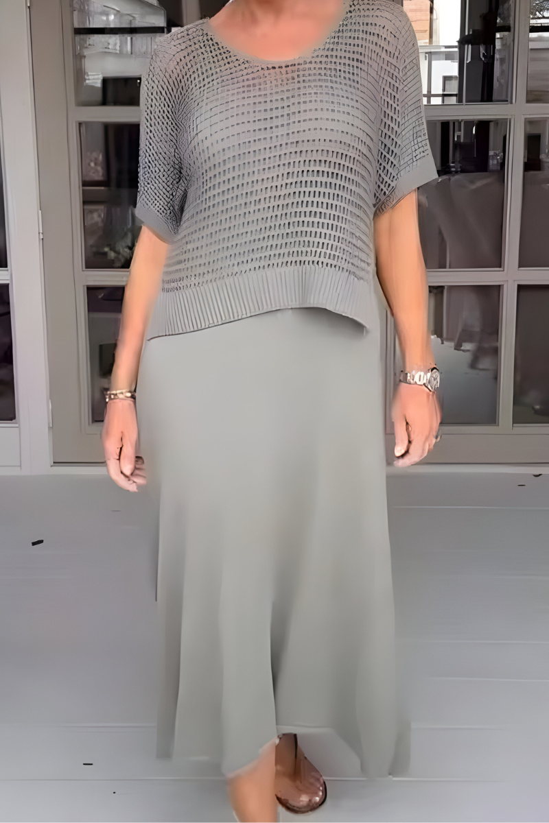 Noelle™ | Sommerkleid mit Strickmieder