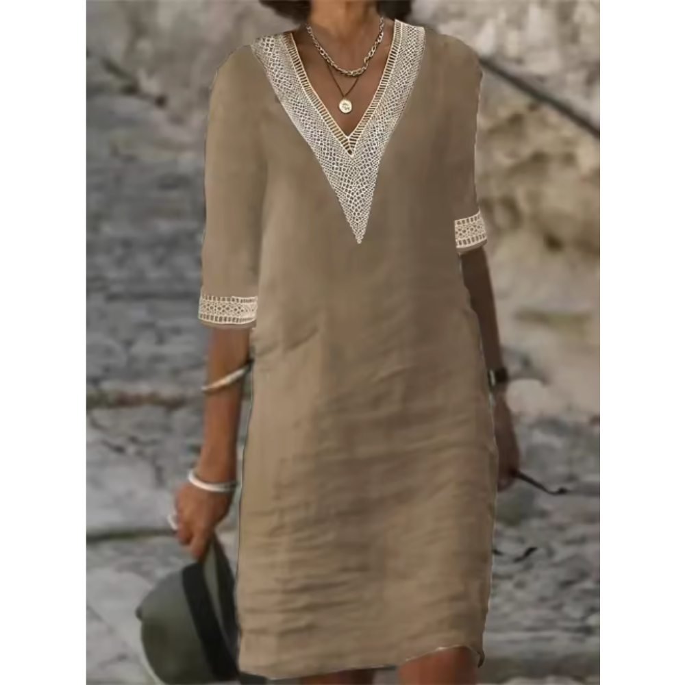 Saphira™ | Minikleid mit V-Ausschnitt
