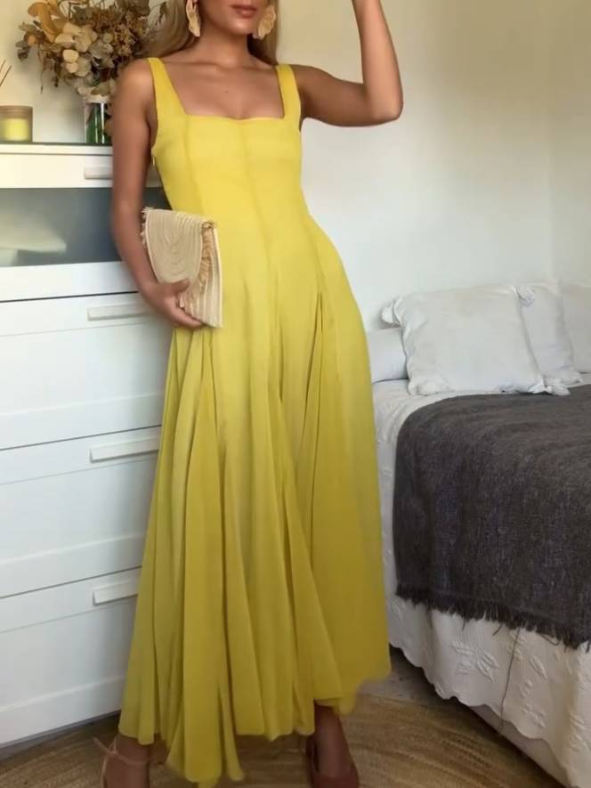 Emilia™ | Schickes Kleid mit quadratischem Ausschnitt