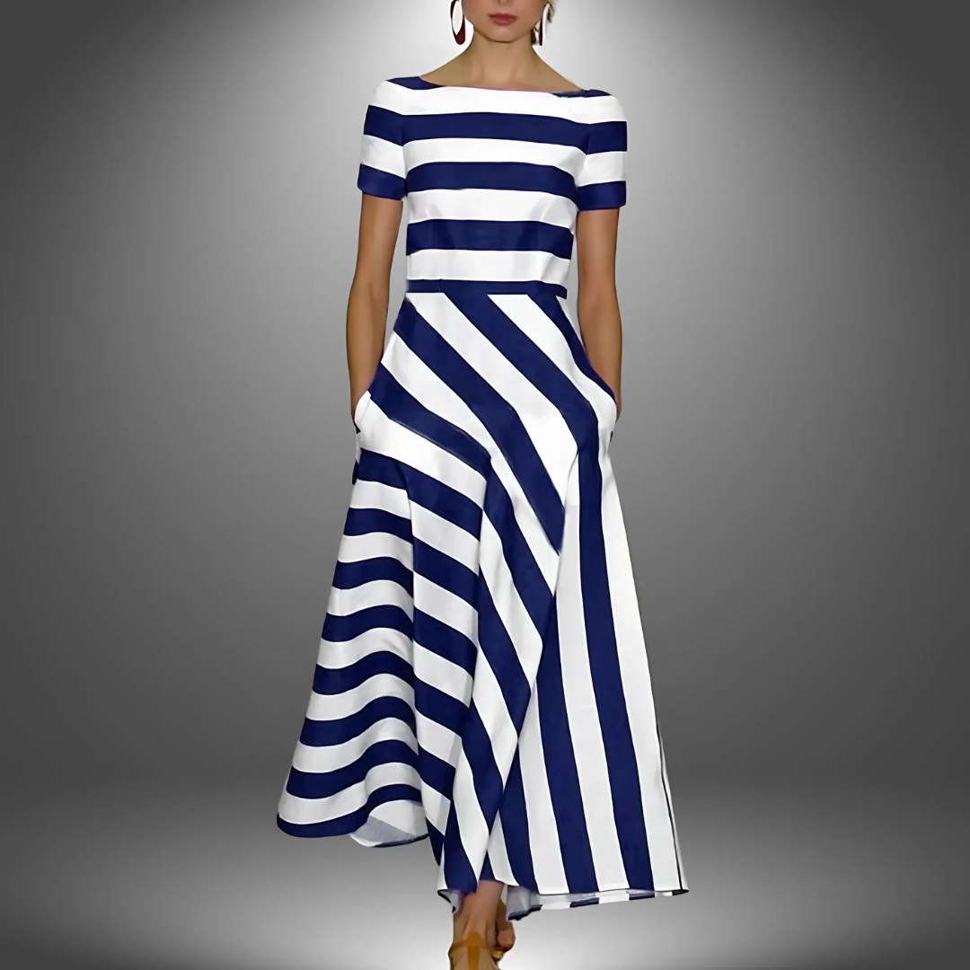 Grete™ | Kleid mit subtilen Streifen