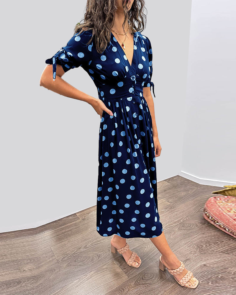 Alvina™ | Schickes Polka-Sommerkleid