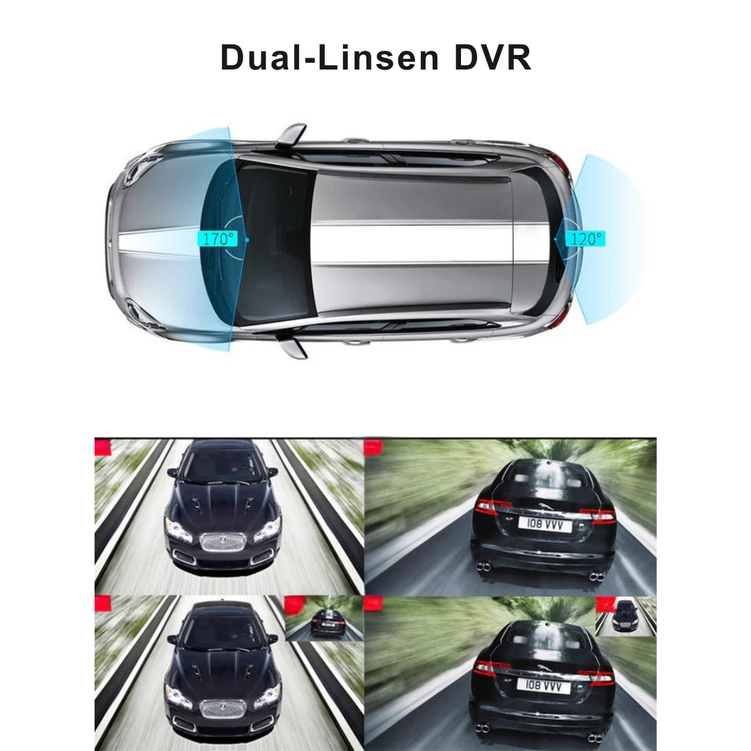 DriveView™ | Auto-Spiegel DVR mit Front/Rückkamera