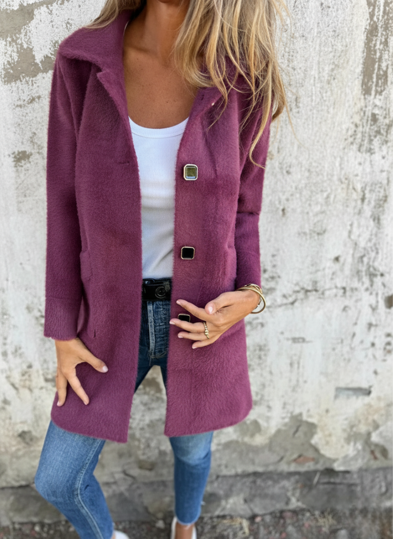Ada™ | Langarm-Mantel mit Brusttaschen