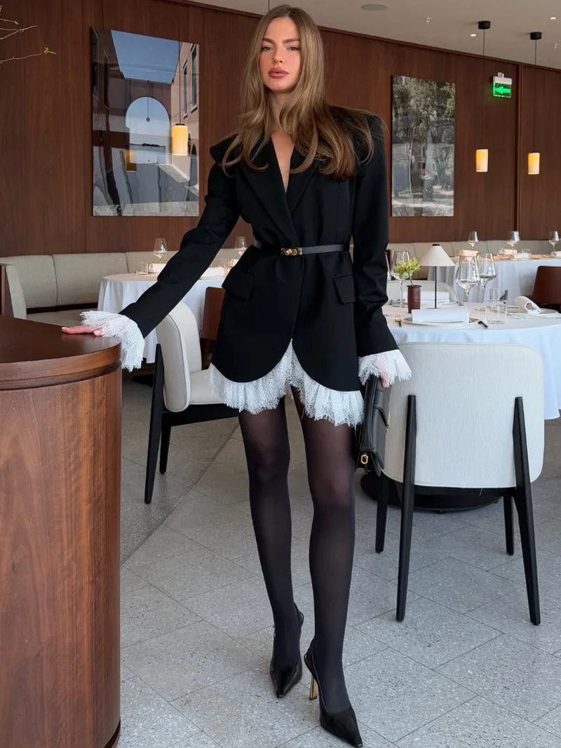 Anna™ | Blazer mit Spitzen-Details