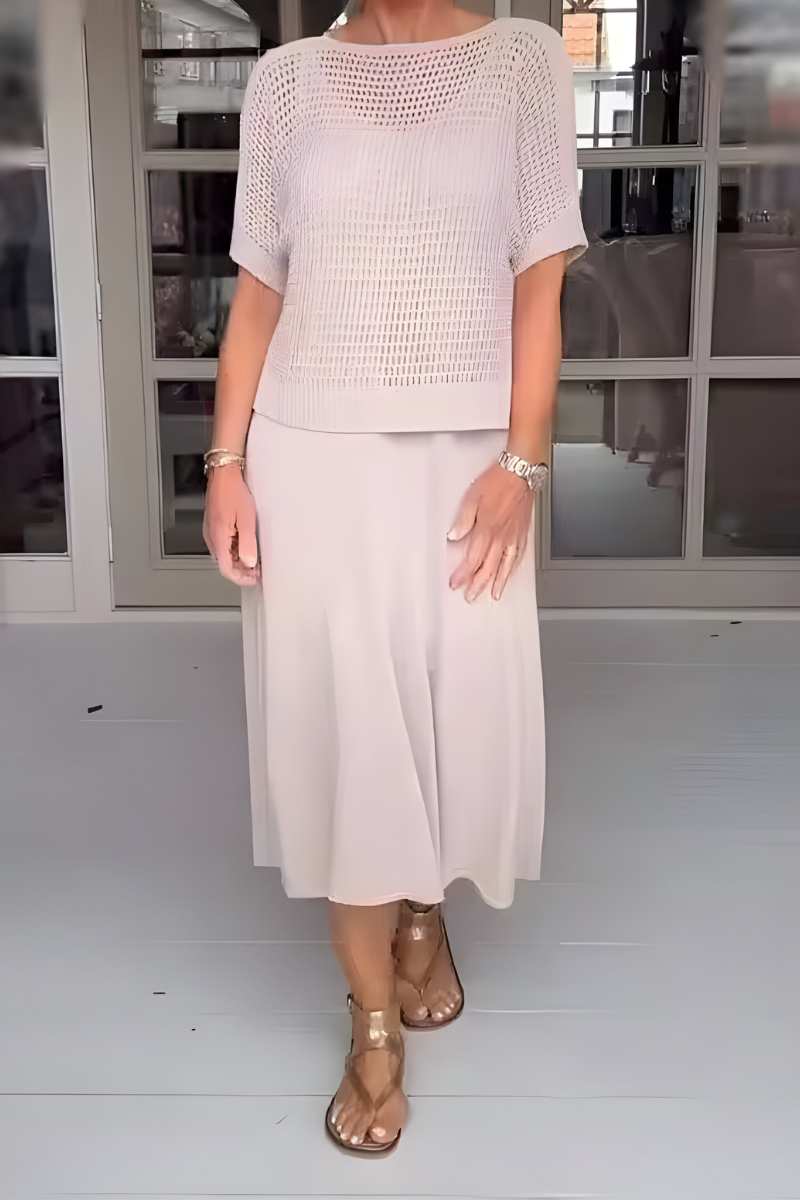 Noelle™ | Sommerkleid mit Strickmieder