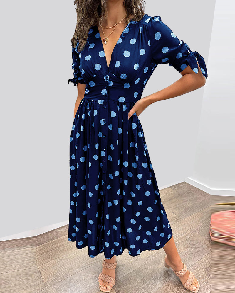 Alvina™ | Schickes Polka-Sommerkleid