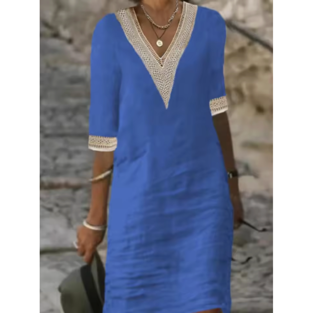 Saphira™ | Minikleid mit V-Ausschnitt