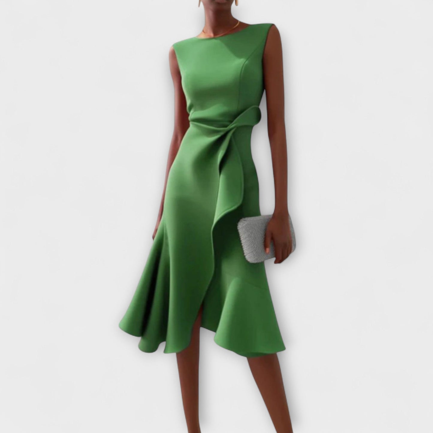Elanisse™ | Zeitloses Drapiertes Midikleid