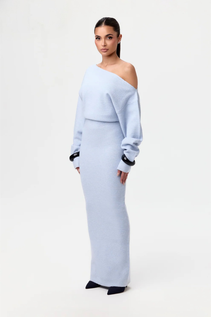 Fiara™ | Off-Shoulder Strickkleid
