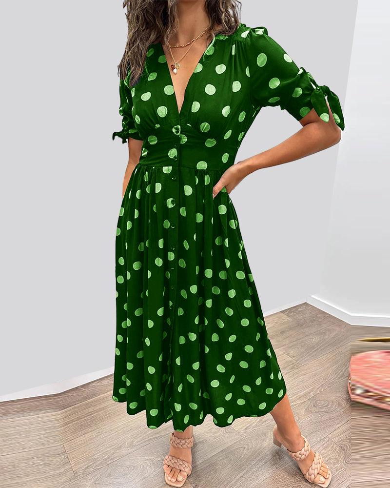 Alvina™ | Schickes Polka-Sommerkleid