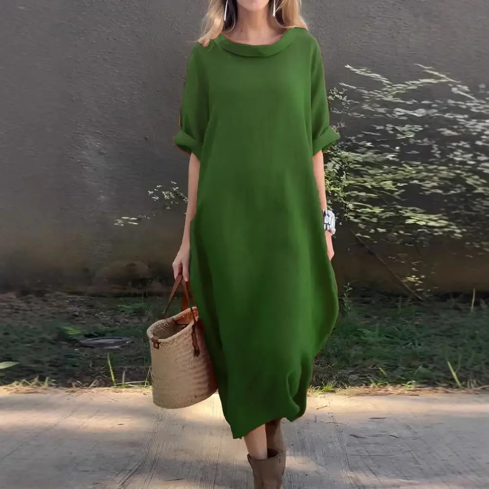 Stella™ | Elegantes Leinenkleid