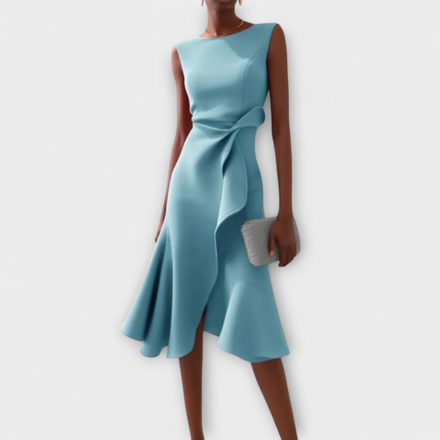 Elanisse™ | Zeitloses Drapiertes Midikleid