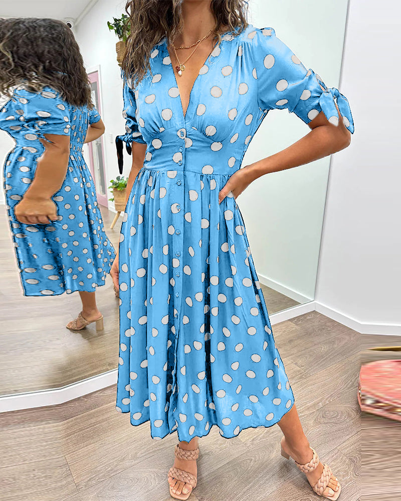 Alvina™ | Schickes Polka-Sommerkleid