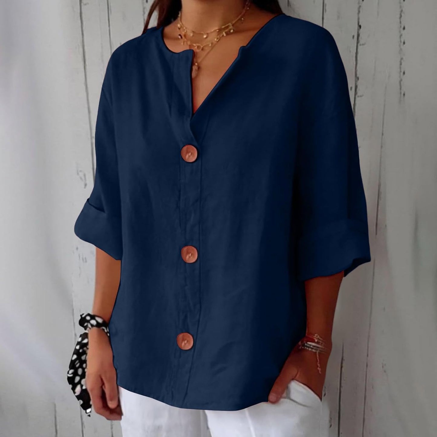 Gertrud™ | Stilvolle Oversize-Bluse aus Leinen