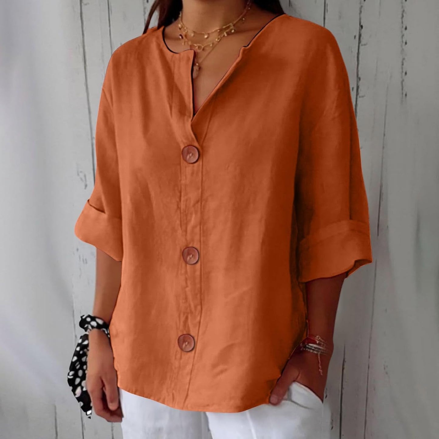 Gertrud™ | Stilvolle Oversize-Bluse aus Leinen