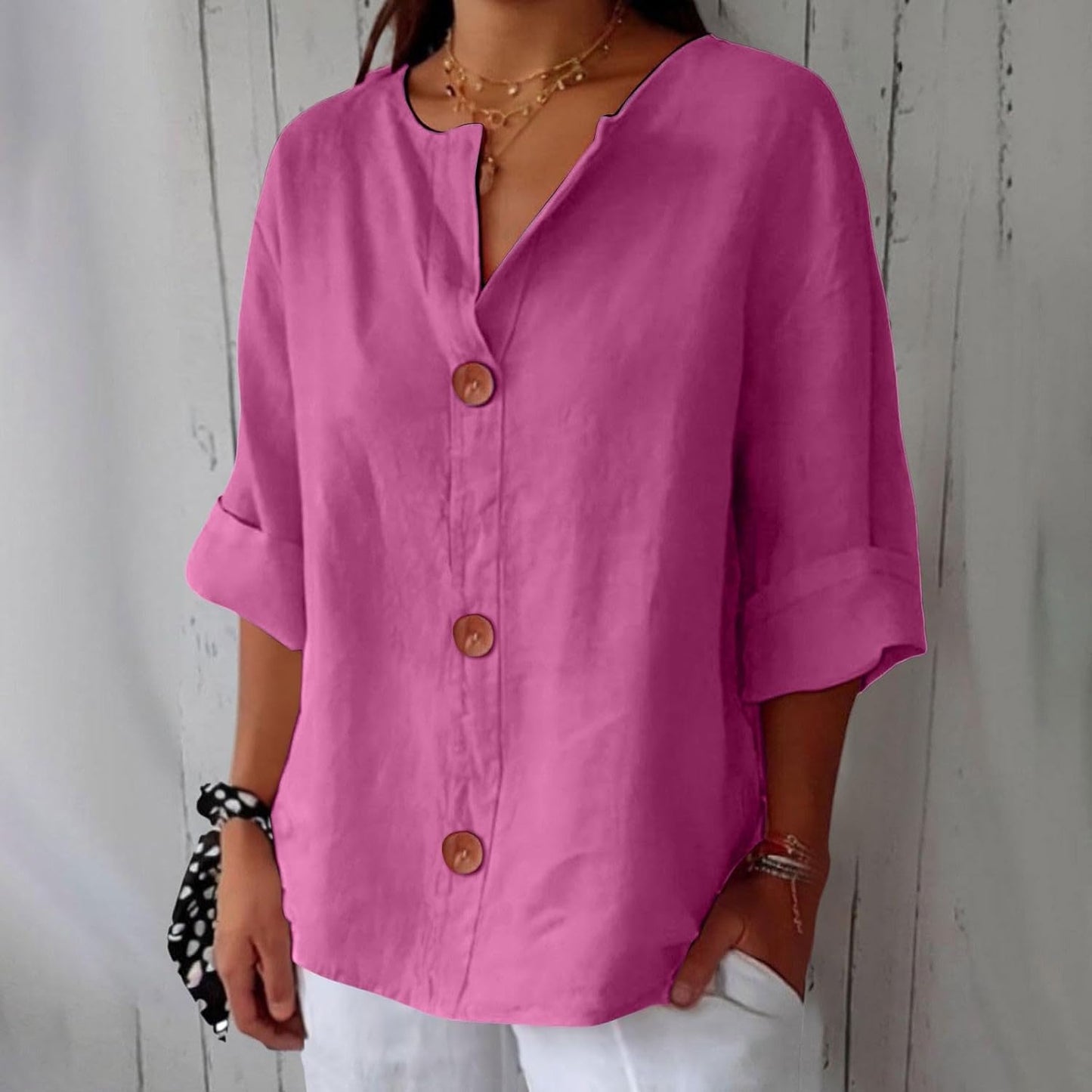Gertrud™ | Stilvolle Oversize-Bluse aus Leinen