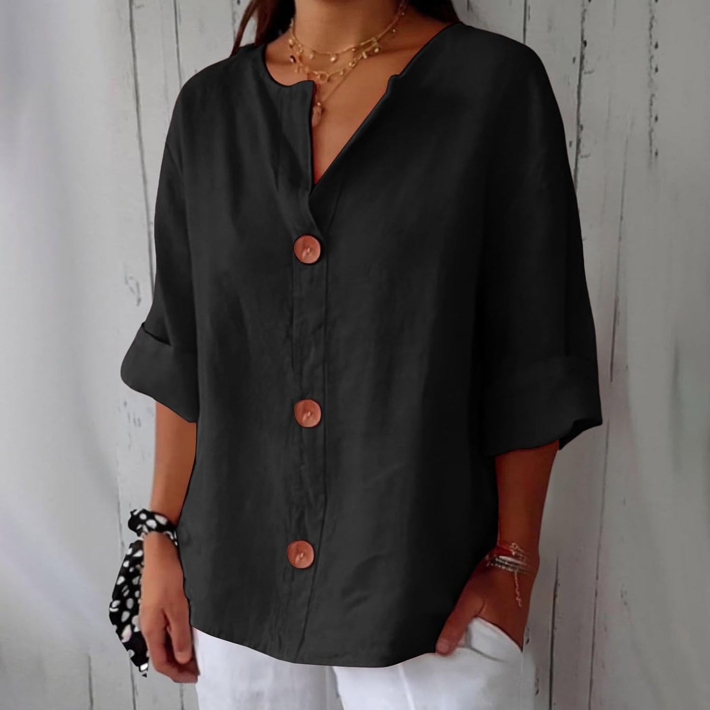Gertrud™ | Stilvolle Oversize-Bluse aus Leinen