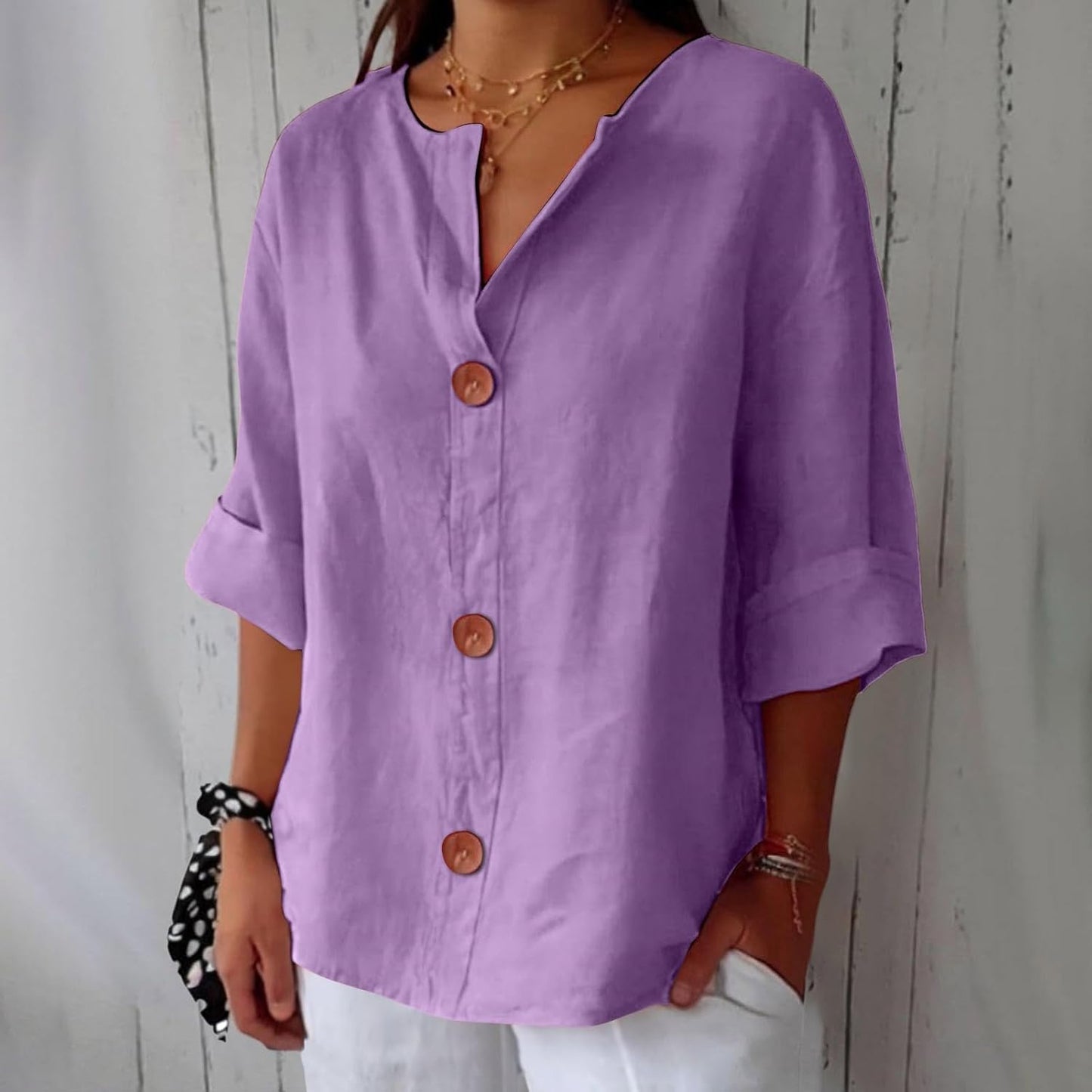 Gertrud™ | Stilvolle Oversize-Bluse aus Leinen