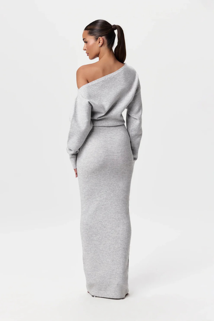 Fiara™ | Off-Shoulder Strickkleid