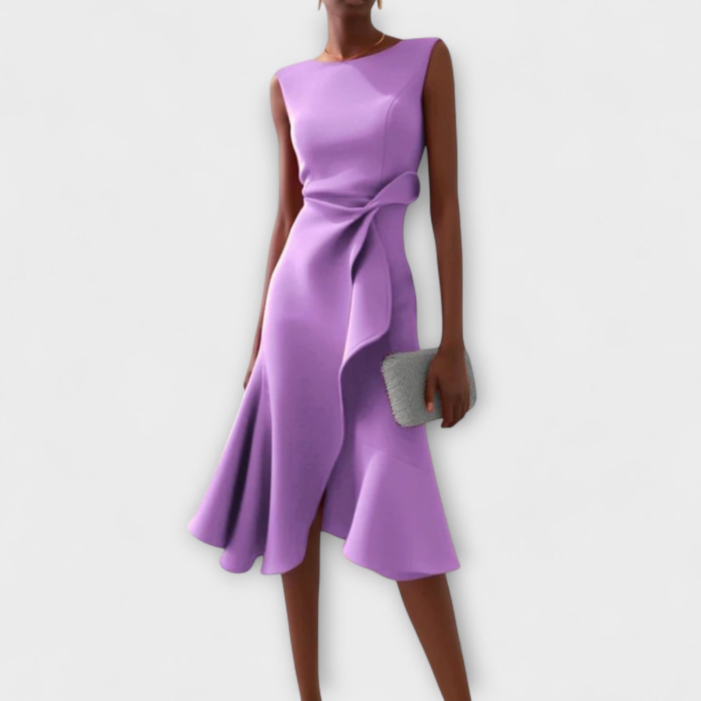 Elanisse™ | Zeitloses Drapiertes Midikleid