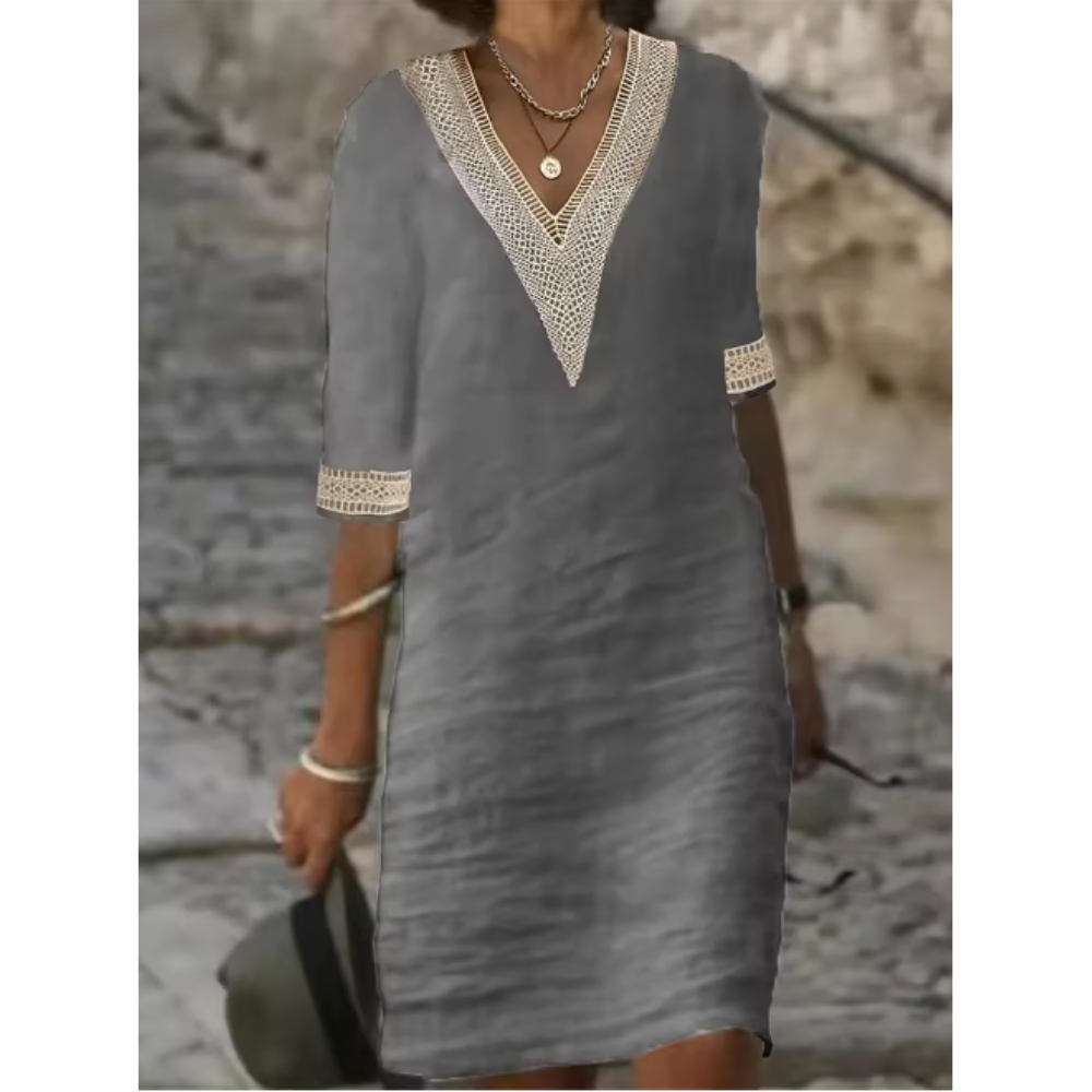 Saphira™ | Minikleid mit V-Ausschnitt