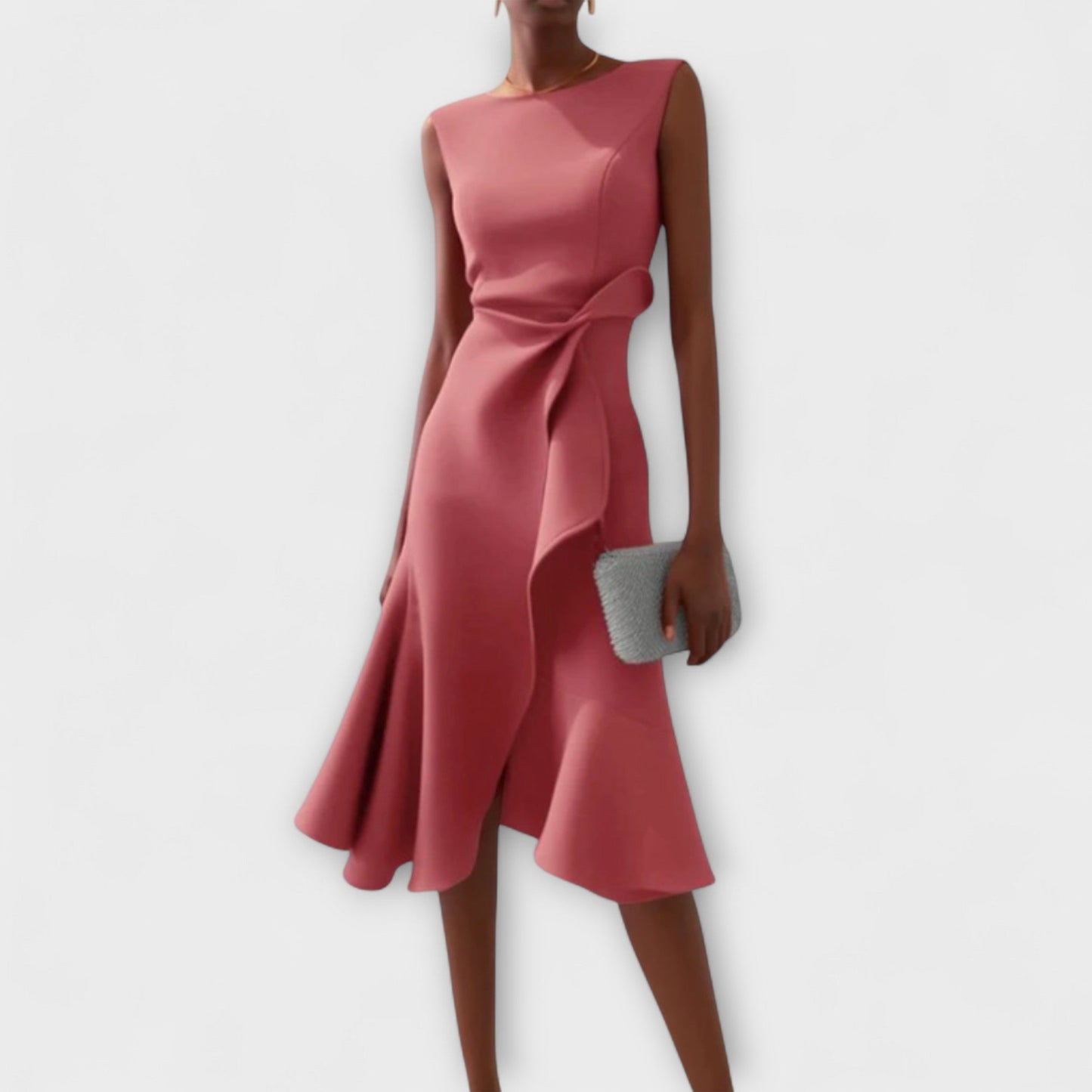 Elanisse™ | Zeitloses Drapiertes Midikleid