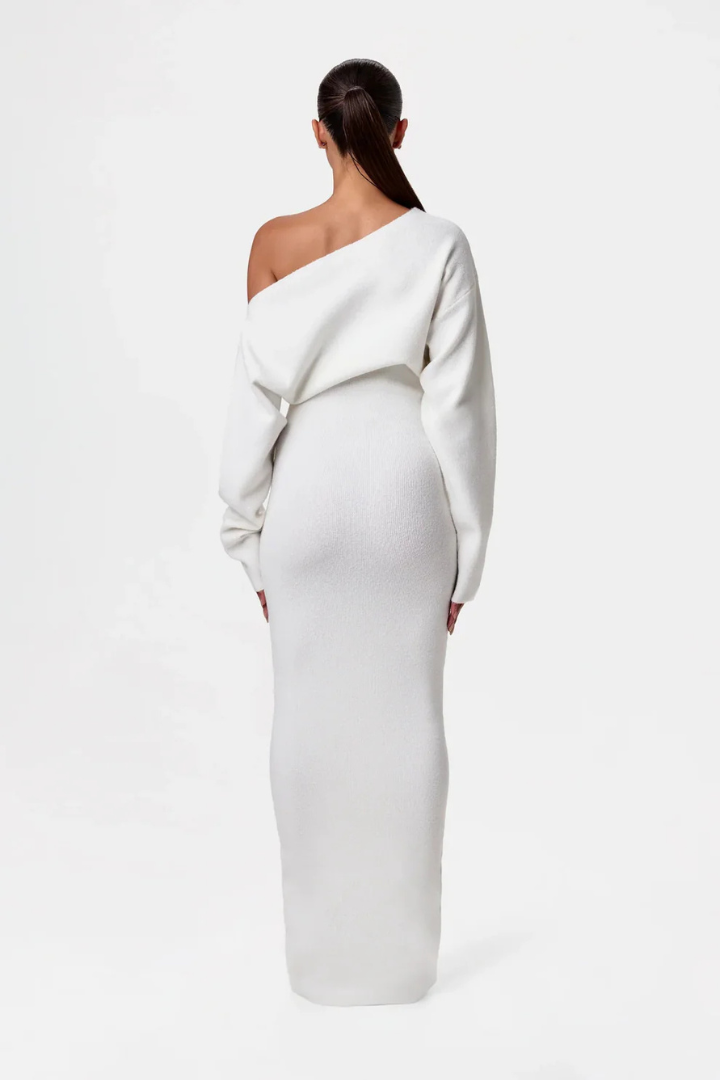 Fiara™ | Off-Shoulder Strickkleid