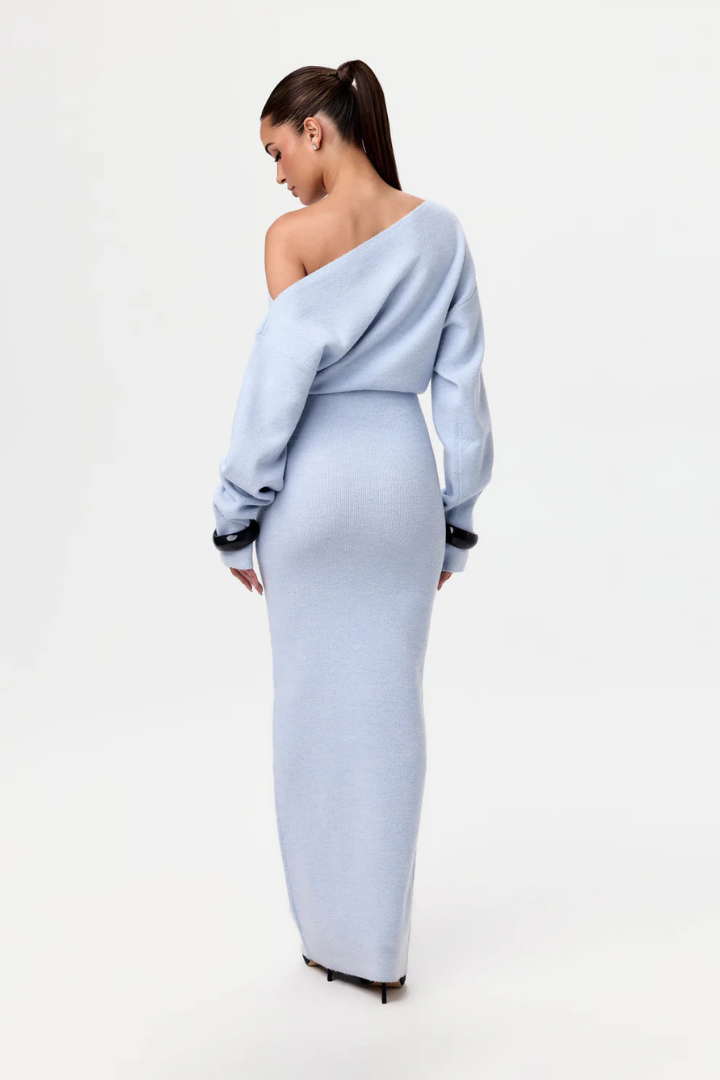 Fiara™ | Off-Shoulder Strickkleid