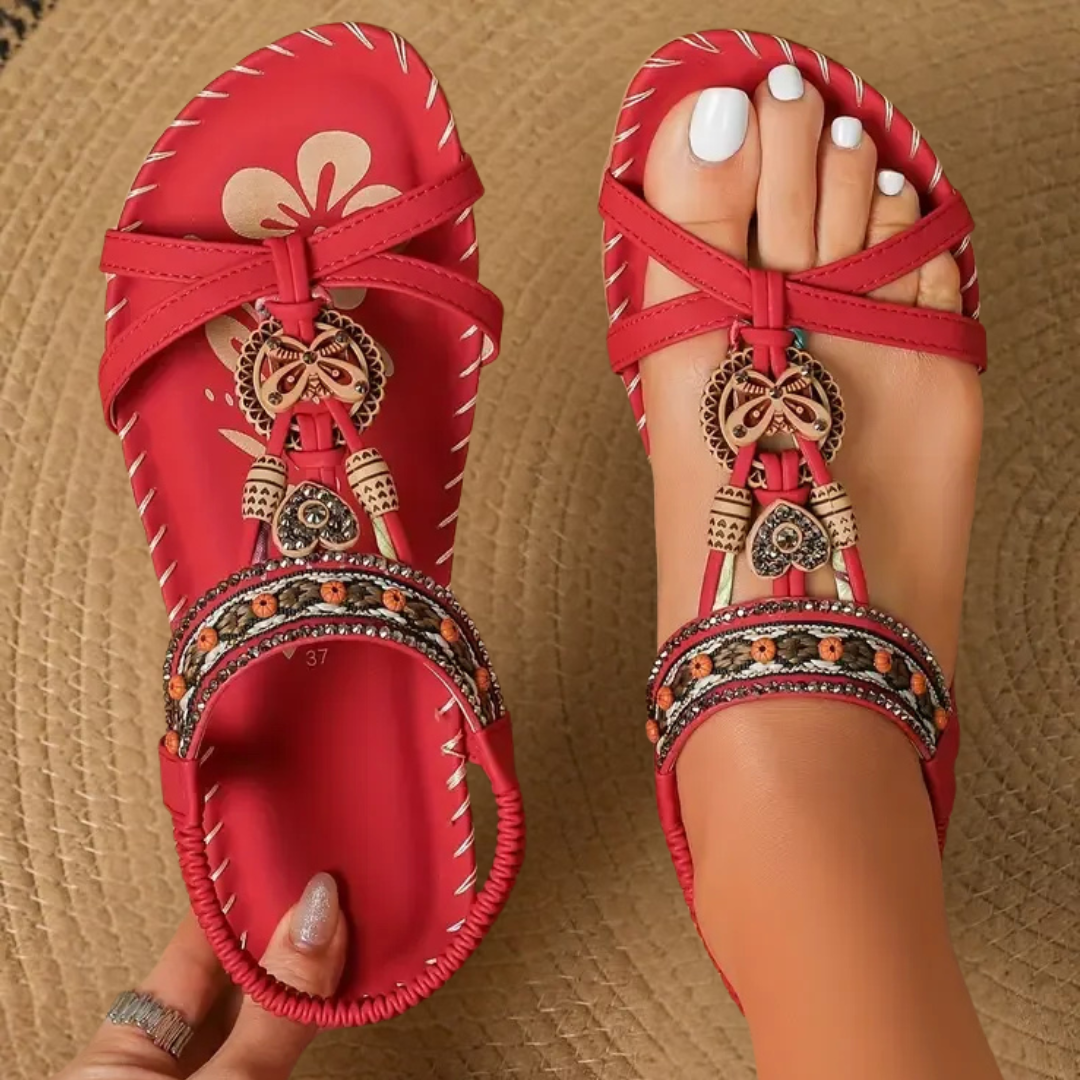 Hedda™ | Sommer Ethno Sandalen
