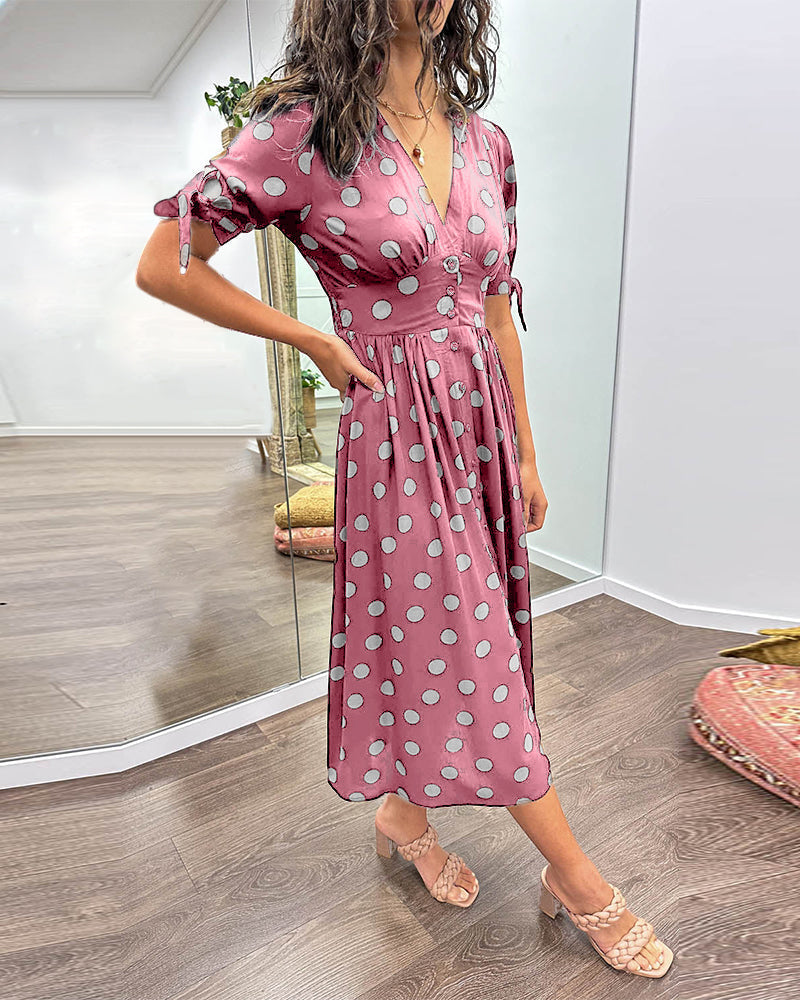 Alvina™ | Schickes Polka-Sommerkleid