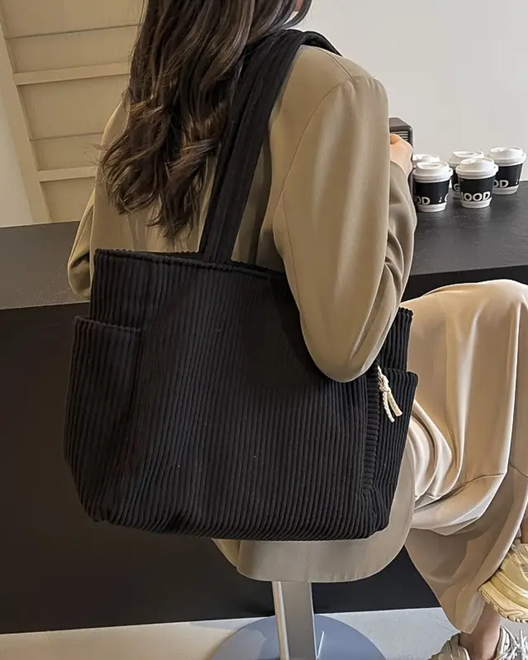 Elvara™ | Lässige Cordtasche