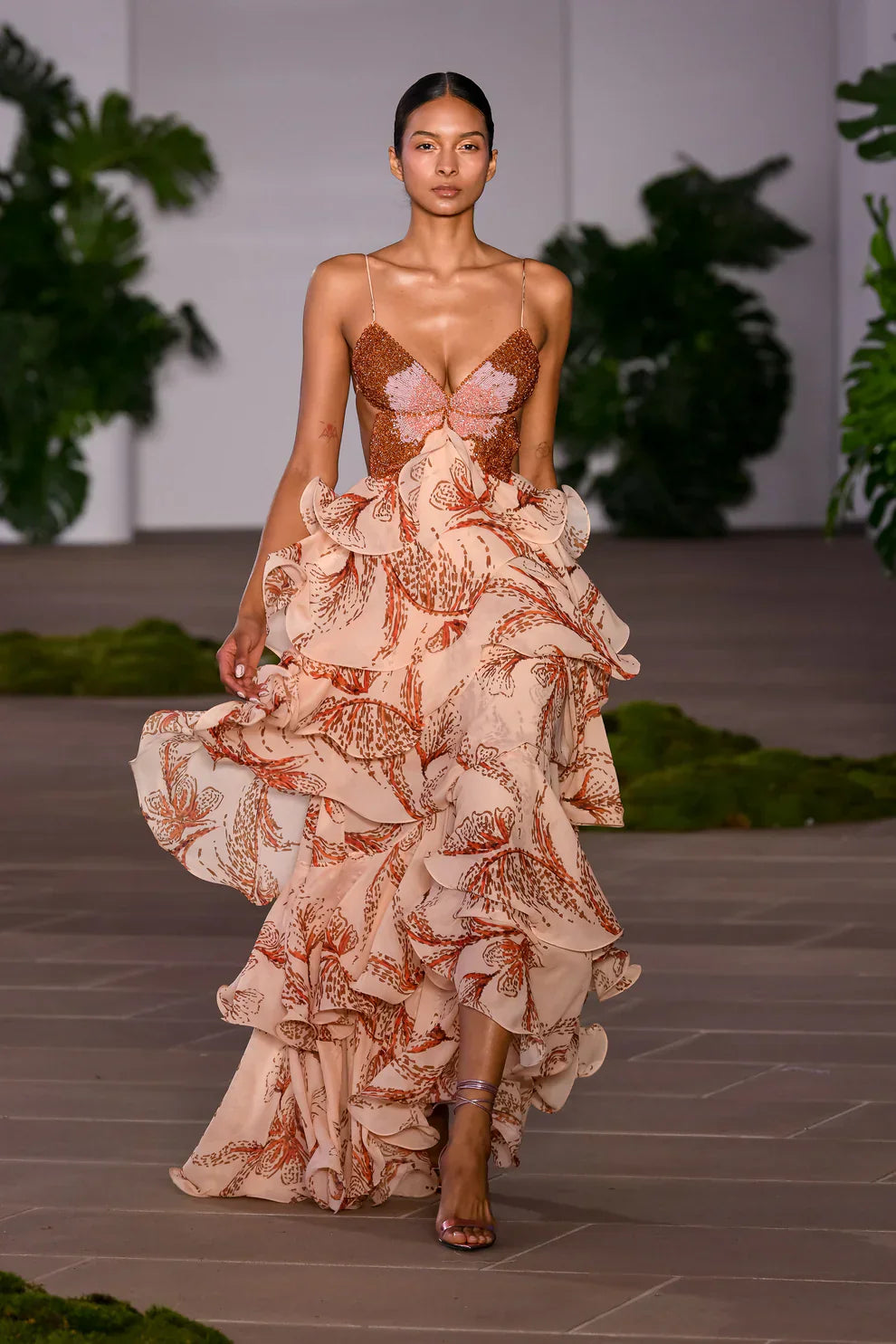 ISALINA™ | Rüschen-Midikleid